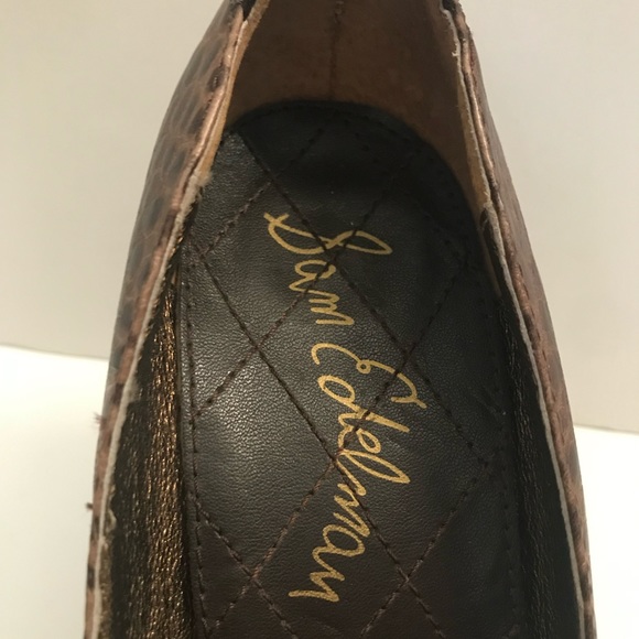 Sam Edelman brown leather heels pumps 8 - Picture 5 of 7